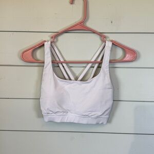 Lululemon energy‎ bra white women's size 4